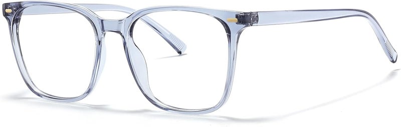 MACJERO Oversized Square Blue Light Blocking Glasses for Women Men, Anti-Fatigue Computer Monitor Gaming Glasses Reduce Eye Strain(transparent Grey) - Image 3